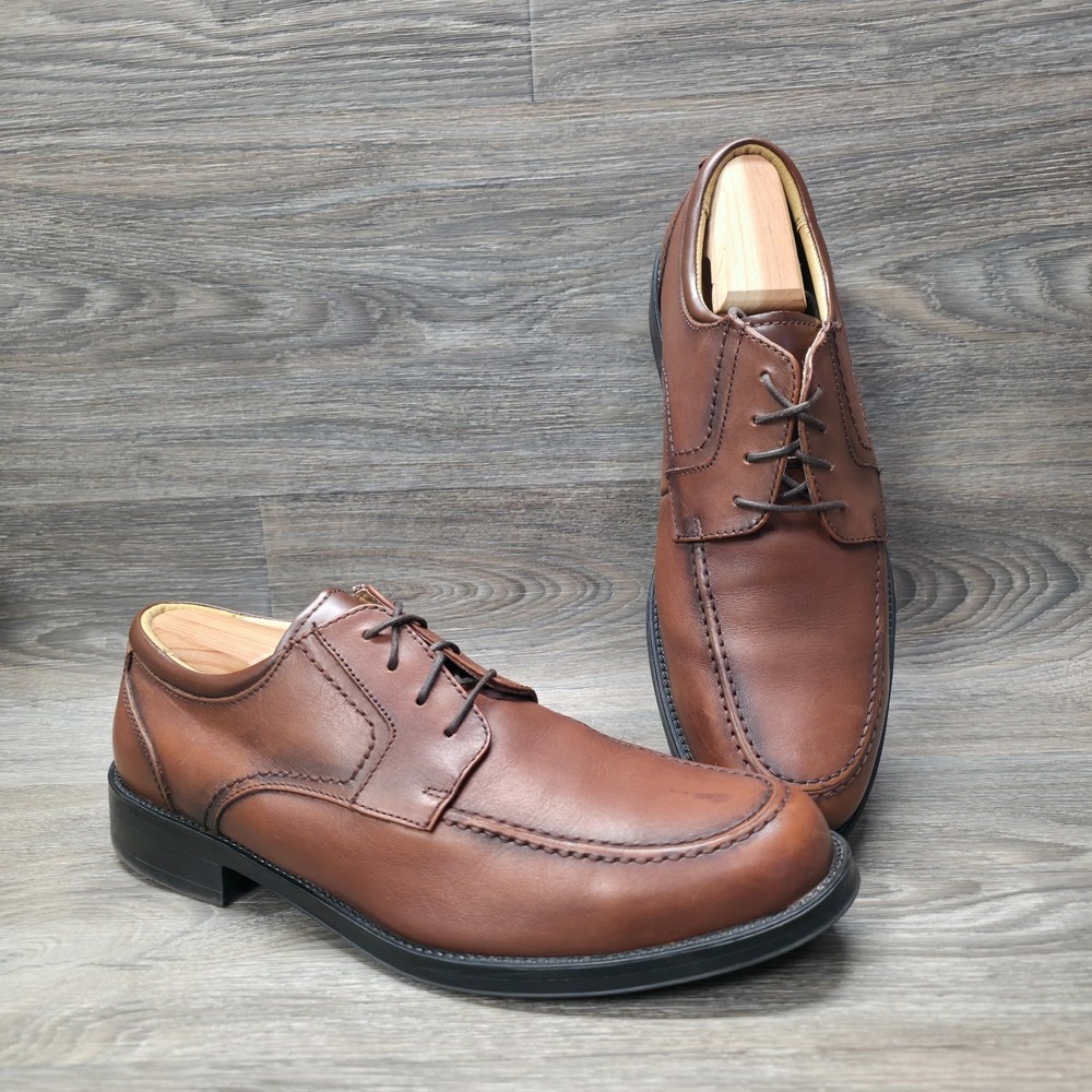 Ralph Lauren Chaps Dress Shoes Mens 10.5M Brown Oxford‎ Leather Old Money Preppy